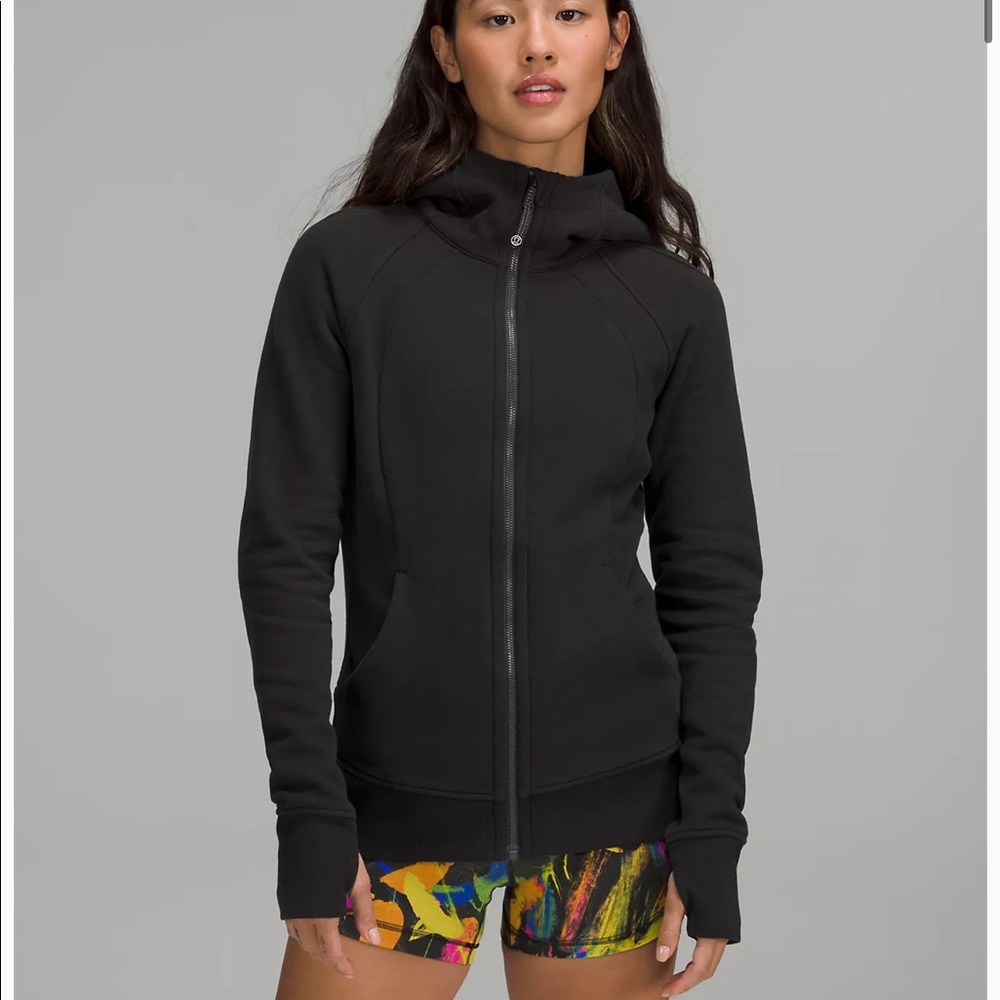 LuluLemon Size 2 Black Scuba Full Zip with Hood